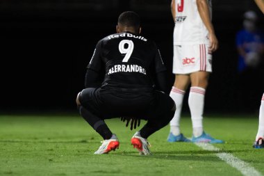 Paulista Futbol Şampiyonası: Red Bull Bragantino ve Sao Paulo. 3 Şubat 2022, Braganca Paulista, Sao Paulo, Brezilya. Red Bull Bragantino takımından Hyoran, RB Bragantino ve Sao Paulo arasındaki futbol maçında golünü kutluyor.