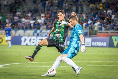 Mineiro Futbol Şampiyonası: Amerika-MG ve Cruzeiro. 2 Şubat 2022, Belo Horizonte, Minas Gerais, Brezilya: Mineirao Futbol Şampiyonası 'nın 2022 tarihli üçüncü turu için geçerli olan Amerika-MG ve Cruzeiro arasındaki futbol maçı 