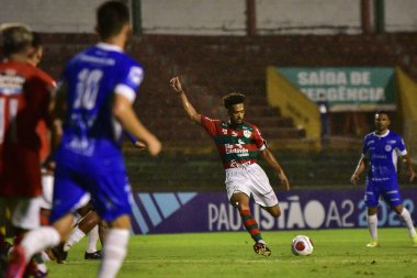 İkinci lig Paulista Futbol Şampiyonası Portekiz ve Sao Bento. 3 Şubat 2022, Sao Paulo, Brezilya: Portekiz ile Sao Bento arasındaki futbol maçı, Paulista Futbol Şampiyonası 'nın 3. turu için geçerlidir.