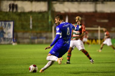 İkinci lig Paulista Futbol Şampiyonası Portekiz ve Sao Bento. 3 Şubat 2022, Sao Paulo, Brezilya: Portekiz ile Sao Bento arasındaki futbol maçı, Paulista Futbol Şampiyonası 'nın 3. turu için geçerlidir.