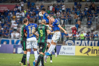 Mineiro Futbol Şampiyonası: Amerika-MG ve Cruzeiro. 2 Şubat 2022, Belo Horizonte, Minas Gerais, Brezilya: Mineirao Futbol Şampiyonası 'nın 2022 tarihli üçüncü turu için geçerli olan Amerika-MG ve Cruzeiro arasındaki futbol maçı 