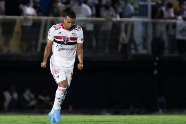 Paulista Futbol Şampiyonası: Red Bull Bragantino ve Sao Paulo. 3 Şubat 2022, Braganca Paulista, Sao Paulo, Brezilya. Red Bull Bragantino takımından Hyoran, RB Bragantino ve Sao Paulo arasındaki futbol maçında golünü kutluyor.