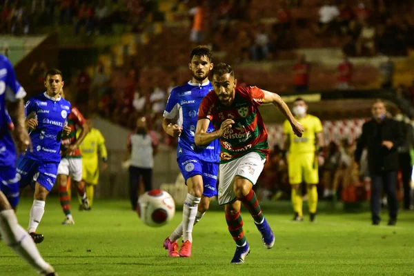 İkinci lig Paulista Futbol Şampiyonası Portekiz ve Sao Bento. 3 Şubat 2022, Sao Paulo, Brezilya: Portekiz ile Sao Bento arasındaki futbol maçı, Paulista Futbol Şampiyonası 'nın 3. turu için geçerlidir.