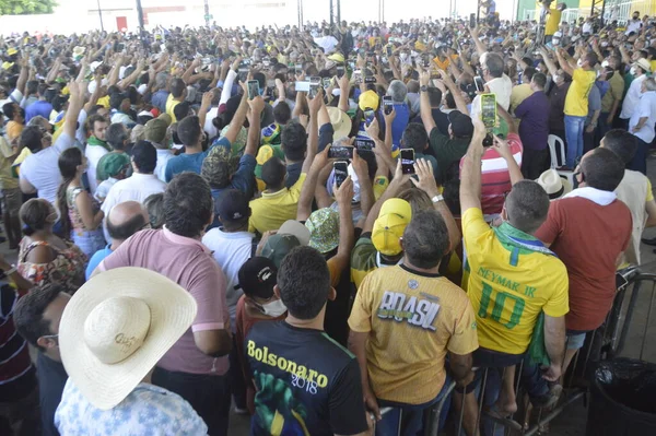 Brezilya Cumhurbaşkanı Jair Bolsonaro Rio Grande Norte Eyaletindeki Sao Francisco — Stok fotoğraf