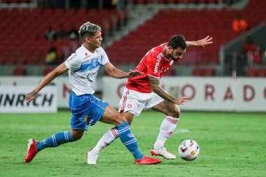Gaucho Futbol Şampiyonası 2022: Uluslararası vs Novo Hamburgo. 10 Şubat 2022, Porto Alegre, Rio Grande do Sul, Brezilya: 2022 Gaucho Futbol Şampiyonası 'nın 5. turu için geçerli olan iç saha ve Novo Hamburgo arasındaki futbol maçı