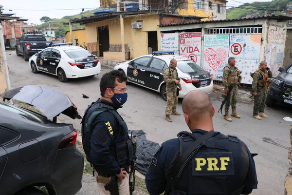 Operación Policial Deja Ocho Muertos Vila Cruzeiro Río Janeiro Febrero —  Fotos de Stock