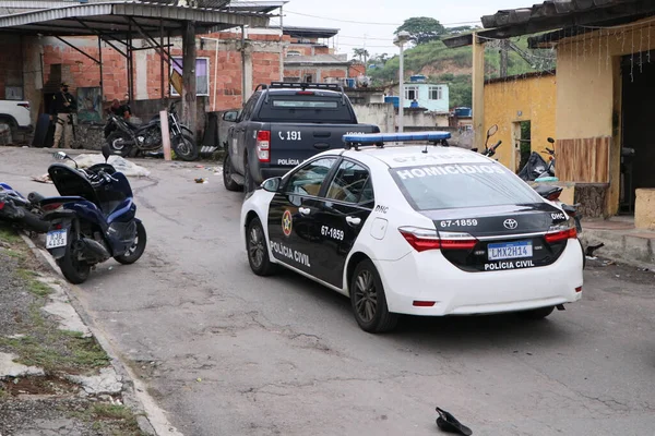 Operazione Polizia Lascia Otto Morti Vila Cruzeiro Rio Janeiro Febbraio — Foto Stock