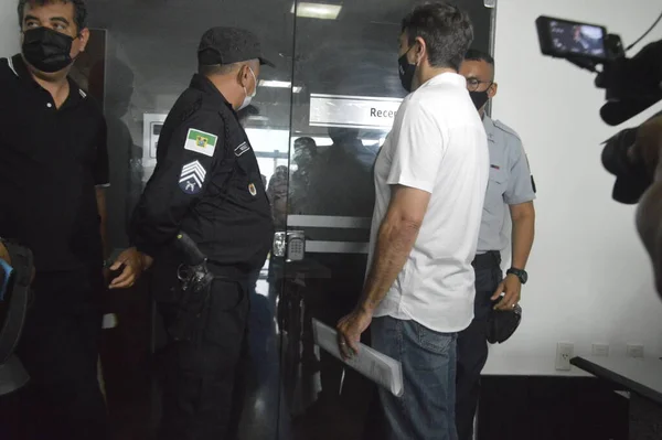 Policías Civiles Huelga Ocupan Edificio Del Gobernador Natal Febrero 2022 —  Fotos de Stock