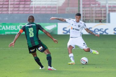 Mineiro Futbol Şampiyonası: Amerika-MG ve Atletico-MG. 12 Şubat 2022, Belo Horizonte, Minas, Gerais, Brezilya: Amerika-MG ve Atletico-MG arasındaki futbol maçı, Independencia st.