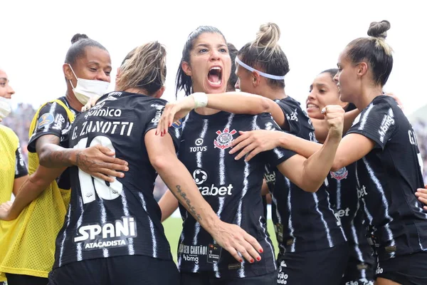 Frauenfußball Supercup Finale Corinthians Und Gremio Februar 2022 Sao Paulo — Stockfoto