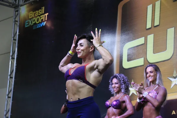 Torneo Levantamiento Pesas Fitness Feria Brasil Expofit Curitiba Febrero 2022 —  Fotos de Stock