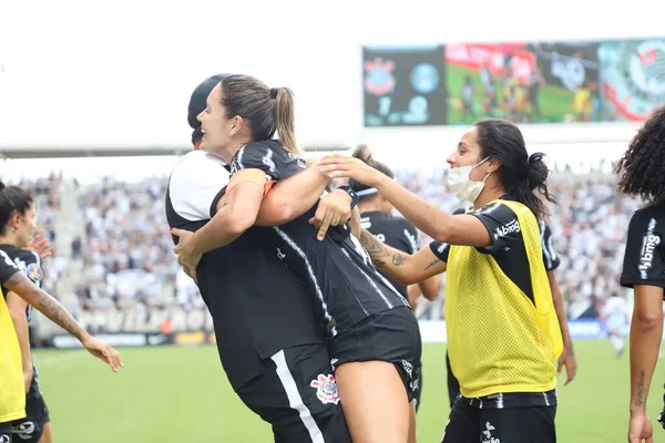 Women Soccer Supercup Final Korintierbrevet Och Gremio Februari 2022 Sao — Stockfoto