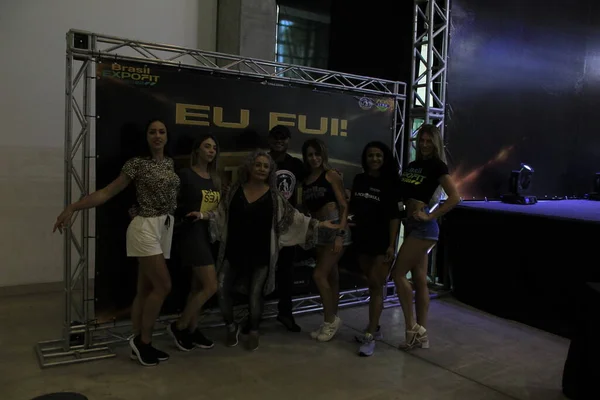 Prezentace Ročníku Soutěže Curitiba Bodybuilding Trophy Brazílii Expofit Února 2022 — Stock fotografie