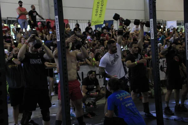 Atletas Crossfit Participan Campeonato Feria Brasil Expofit Curitiba Febrero 2022 —  Fotos de Stock