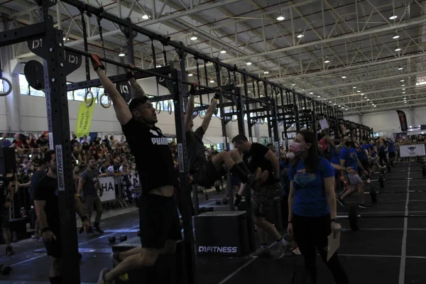 Atletas Crossfit Participan Campeonato Feria Brasil Expofit Curitiba Febrero 2022 —  Fotos de Stock