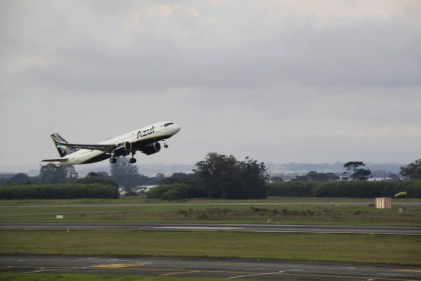 Passagierbewegung Flughafen Von Curitiba Februar 2022 Curitiba Parana Brasilien Bewegung — Stockfoto