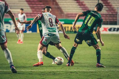 Mineiro Futbol Şampiyonası: Amerika-MG ve Patrocinense. 16 Şubat 2022, Belo Horizonte, Minas Gerais, Brezilya: Mineiro Futbol Şampiyonası 'nın yedinci turu için geçerli olan Amerika-MG ve Patrocinense arasındaki futbol maçı