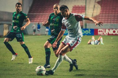 Mineiro Futbol Şampiyonası: Amerika-MG ve Patrocinense. 16 Şubat 2022, Belo Horizonte, Minas Gerais, Brezilya: Mineiro Futbol Şampiyonası 'nın yedinci turu için geçerli olan Amerika-MG ve Patrocinense arasındaki futbol maçı