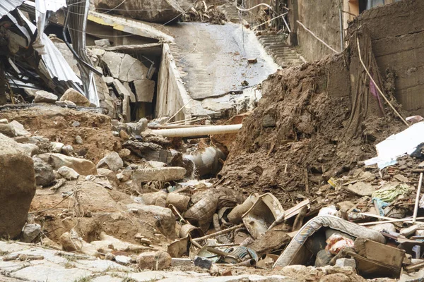 Petropolis Sel Felaketinin Ardından Kişi Hayatını Kaybetti Şubat 2022 Petropolis — Stok fotoğraf