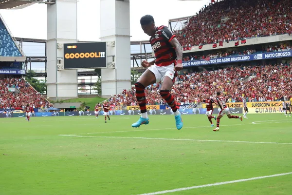 Atletico Mineiro Flamengo Febbraio 2022 Cuiaba Mato Grosso Brasile Partita — Foto Stock