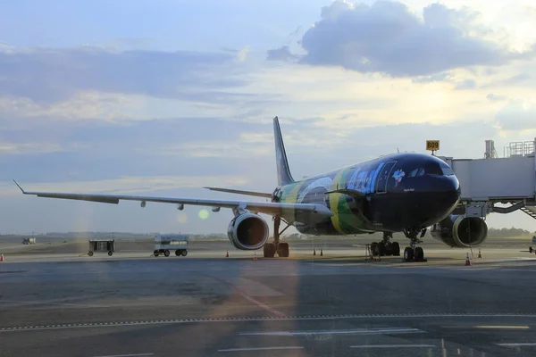 Movimiento Pasajeros Aeropuerto Viracopos Campinas Sao Paulo Febrero 2022 Campinas —  Fotos de Stock