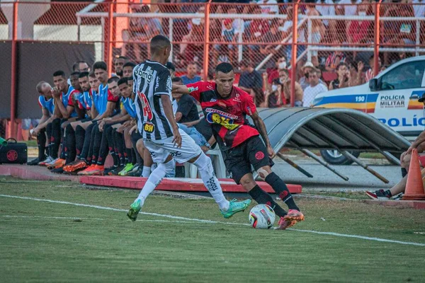 Mineiro Fotboll Championship Pouso Alegre Och Atletico Fotboll Match Mellan — Stockfoto