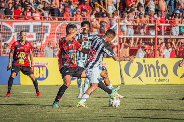 Campeonato Mineiro Futebol Pouso Alegre Atlético Jogo Futebol Entre Pouso — Fotografia de Stock