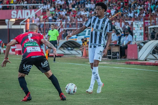 Mineiro Fotboll Championship Pouso Alegre Och Atletico Fotboll Match Mellan — Stockfoto