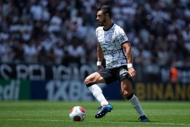Paulista Futbol Şampiyonası: Korintliler ve RB Bragantino. 27 Şubat 2022, Sao Paulo, Brezilya: Neo Quimica Arena 'da düzenlenen Paulista Futbol Şampiyonası' nın 9. turu için geçerli olan Korintliler ve Red Bull Bragantino arasındaki futbol maçı
