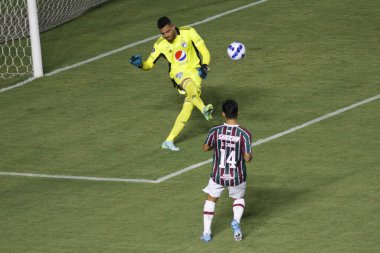 Libertadores Amerikan Futbol Kupası İkinci Aşama: Fluminense ve Millionarios. 1 Mart 2022, Rio de Janeiro, Brezilya. Kolombiya 'dan Fluminense ve Millionarios arasındaki futbol maçı, Libertadores Futbol Kupası' nın ikinci aşaması için geçerlidir. 