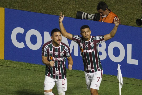 Libertadores Soccer Cup America Second Phase Fluminense Millionarios Marzo 2022 — Foto de Stock