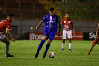 Paulista Futbol Şampiyonası İkinci Lig Portekiz ve Rio Claro. 2 Mart 2022, Sao 'Paulo, Brezilya. Portekiz ile Rio Claro arasındaki futbol maçı, Paulista Futbol Şampiyonası 'nın 11. raundunda geçerlidir.