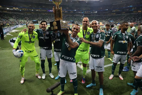 Sudamericana Soccer Recopa Τελικός Palmeiras Και Athletico Μαρτίου 2022 Σάο — Φωτογραφία Αρχείου