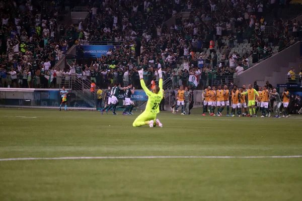 Sudamericana Sfootball Recopa Final Palmeiras Athletico 2022年3月2日 巴西圣保罗 在以2比0战胜巴拉那纳队之后进行的南美足球裁判决赛 — 图库照片