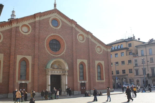 Basilica Santa Maria Delle Grazie Cenacolo Milan March 2022 Milan — Stock Photo, Image