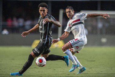 Paulista Futbol Şampiyonası: Sao Paulo ve Corinthians. 5 Mart 2022, Sao Paulo, Brezilya: Morumbi Stadyumu 'nda yapılan Paulista Futbol Şampiyonası' nın onuncu turu için geçerli olan Sao Paulo ve Corinthians arasındaki futbol maçı