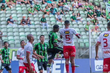 Mineiro Futbol Şampiyonası 2022. Amerika-MG ve Villa Nova-MG. 5 Mart 2022, Belo Horizonte, Minas Gerais, Brezilya: Mineiro Futbol Şampiyonası 'nın dokuzuncu turunda geçerli olan Amerika-MG ve Villa Nova-MG arasındaki futbol maçı