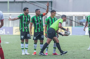 Mineiro Futbol Şampiyonası 2022. Amerika-MG ve Villa Nova-MG. 5 Mart 2022, Belo Horizonte, Minas Gerais, Brezilya: Mineiro Futbol Şampiyonası 'nın dokuzuncu turunda geçerli olan Amerika-MG ve Villa Nova-MG arasındaki futbol maçı