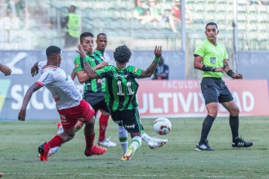 Mineiro Futbol Şampiyonası 2022. Amerika-MG ve Villa Nova-MG. 5 Mart 2022, Belo Horizonte, Minas Gerais, Brezilya: Mineiro Futbol Şampiyonası 'nın dokuzuncu turunda geçerli olan Amerika-MG ve Villa Nova-MG arasındaki futbol maçı