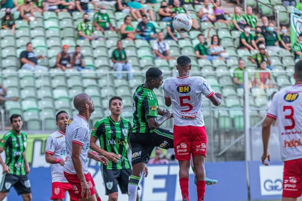 Mineiro Πρωτάθλημα Ποδοσφαίρου 2022 Αμερική Και Villa Nova Μαρτίου 2022 — Φωτογραφία Αρχείου