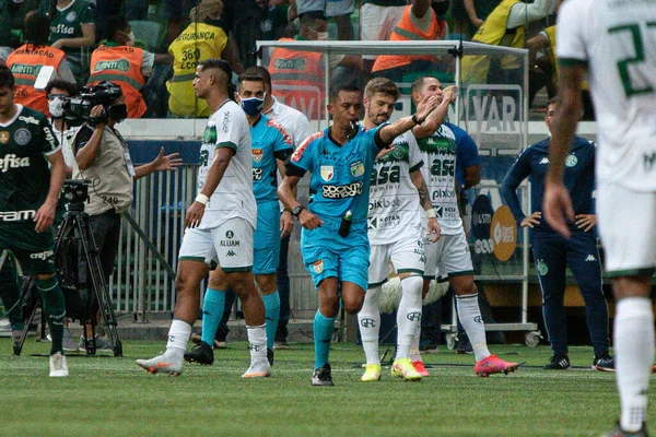 Campionato Calcio Paulista Palmeiras Guarani Marzo 2022 San Paolo Brasile — Foto Stock