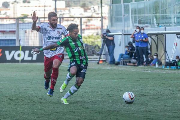 Campeonato Fútbol Mineiro 2022 America Villa Nova Marzo 2022 Belo — Foto de Stock