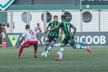 Mineiro Futbol Şampiyonası 2022. Amerika-MG ve Villa Nova-MG. 5 Mart 2022, Belo Horizonte, Minas Gerais, Brezilya: Mineiro Futbol Şampiyonası 'nın dokuzuncu turunda geçerli olan Amerika-MG ve Villa Nova-MG arasındaki futbol maçı