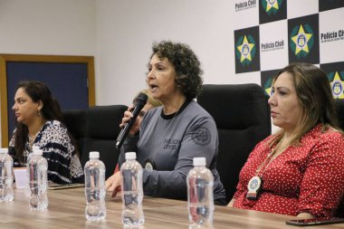 Aile içi şiddete karşı operasyon Rio de Janeiro 'da gerçekleştirilir. 8 Mart 2022, Rio de Janeiro, Brezilya: Sivil Polis Rio de Janeiro 'da 8 Mart Salı günü Uluslararası Kadınlar Günü' nde operasyon düzenledi