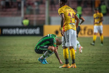 Libertadores Futbol Kupası - Üçüncü aşama: Guayaquil 'den Amerika-MG ve Barcelona. 8 Mart 2022, Belo Horizonte, Brezilya: Guayaquil 'den Amerika Mineira ile Barselona arasında oynanan futbol maçı, Libertadores Futbol Kupası 2022 - Üçüncü Sahne