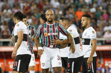 Libertadores Futbol Kupası - Üçüncü aşama: Fluminense ve Olimpia-PAR. 9 Mart 2022, Rio de Janeiro, Brezilya: Nilton Santos 'ta düzenlenen Libertadores Futbol Kupası' nın üçüncü aşaması için geçerli olan Fluminense ve Olimpia (Paraguay) arasındaki futbol maçı