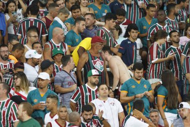 Libertadores Futbol Kupası - Üçüncü aşama: Fluminense ve Olimpia-PAR. 9 Mart 2022, Rio de Janeiro, Brezilya: Nilton Santos 'ta düzenlenen Libertadores Futbol Kupası' nın üçüncü aşaması için geçerli olan Fluminense ve Olimpia (Paraguay) arasındaki futbol maçı