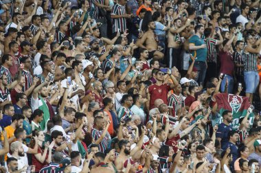Fluminense ve Olimpia-PAR. 9 Mart 2022, Rio de Janeiro, Brezilya: Nilton Santos 'ta düzenlenen Libertadores Futbol Kupası' nın üçüncü aşaması için geçerli olan Fluminense ve Olimpia (Paraguay) arasındaki futbol maçı