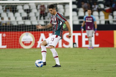 Libertadores Futbol Kupası - Üçüncü aşama: Fluminense ve Olimpia-PAR. 9 Mart 2022, Rio de Janeiro, Brezilya: Nilton Santos 'ta düzenlenen Libertadores Futbol Kupası' nın üçüncü aşaması için geçerli olan Fluminense ve Olimpia (Paraguay) arasındaki futbol maçı