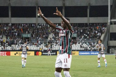 Libertadores Futbol Kupası - Üçüncü aşama: Fluminense ve Olimpia-PAR. 9 Mart 2022, Rio de Janeiro, Brezilya: Nilton Santos 'ta düzenlenen Libertadores Futbol Kupası' nın üçüncü aşaması için geçerli olan Fluminense ve Olimpia (Paraguay) arasındaki futbol maçı
